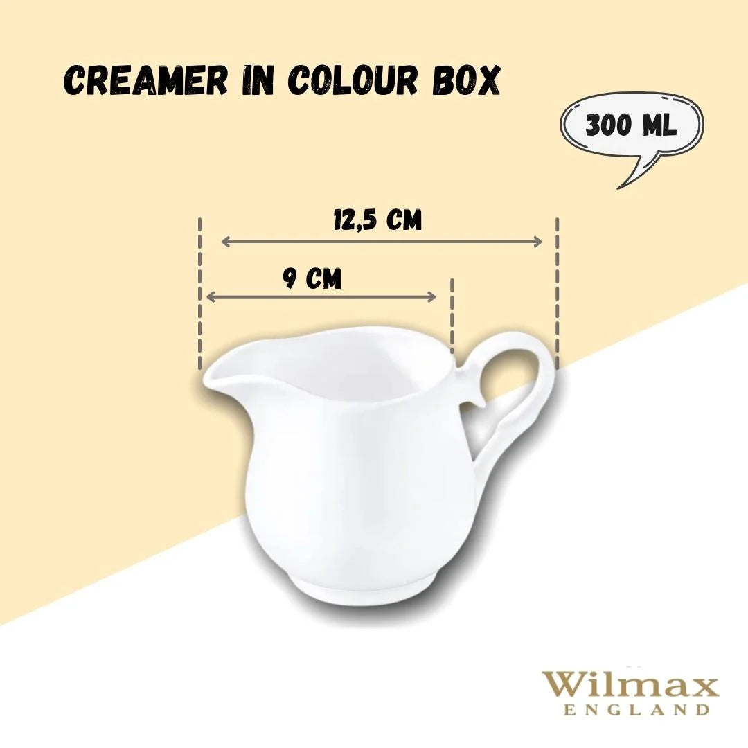 Wilmax Roomkannetje 300 ml Wit Porselein WL-995020/A