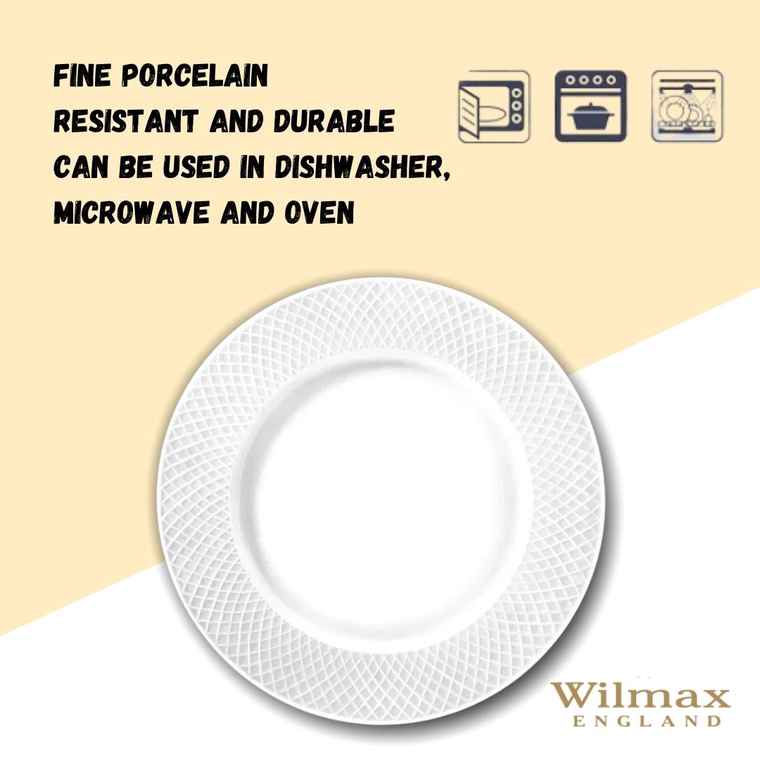 Wilmax Dessertbord 20cm Wit Porselein 6 st. WL-880100