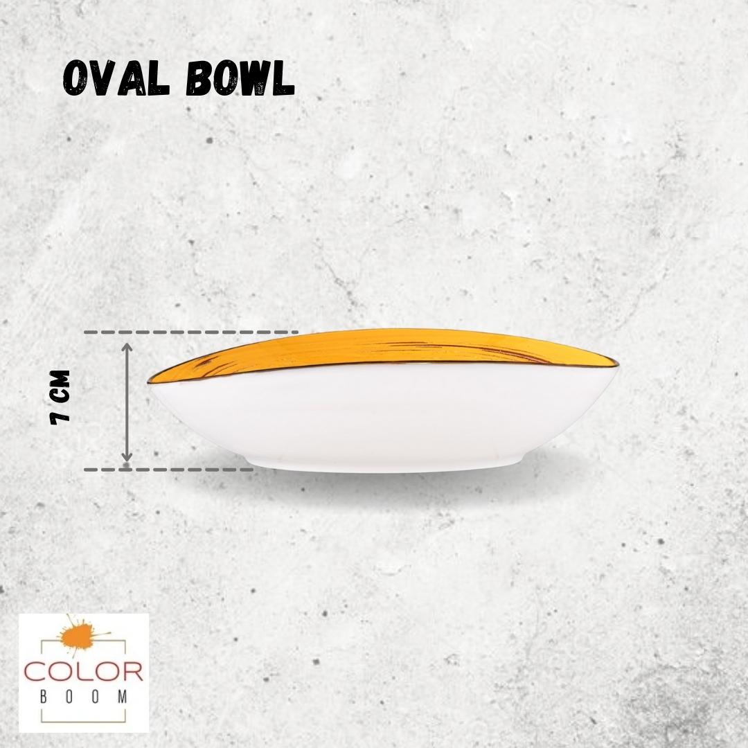 Wilmax Ovaal Schaaltje van Porselein 30 x 19,5 cm – WL-669441/A