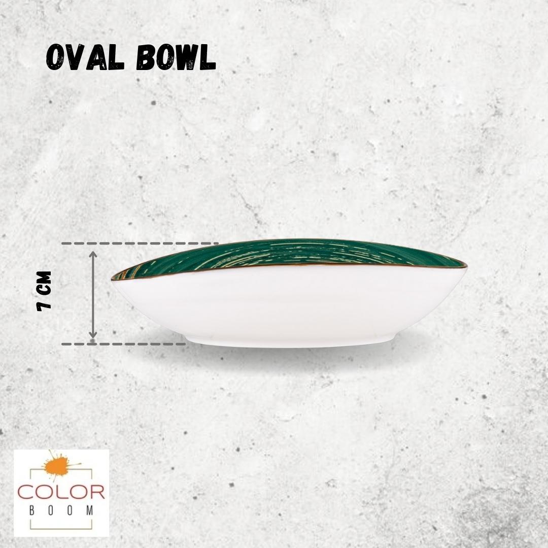 Wilmax Ovale Porzellanschüssel 30 x 19,5 x 7 cm WL-669541/A