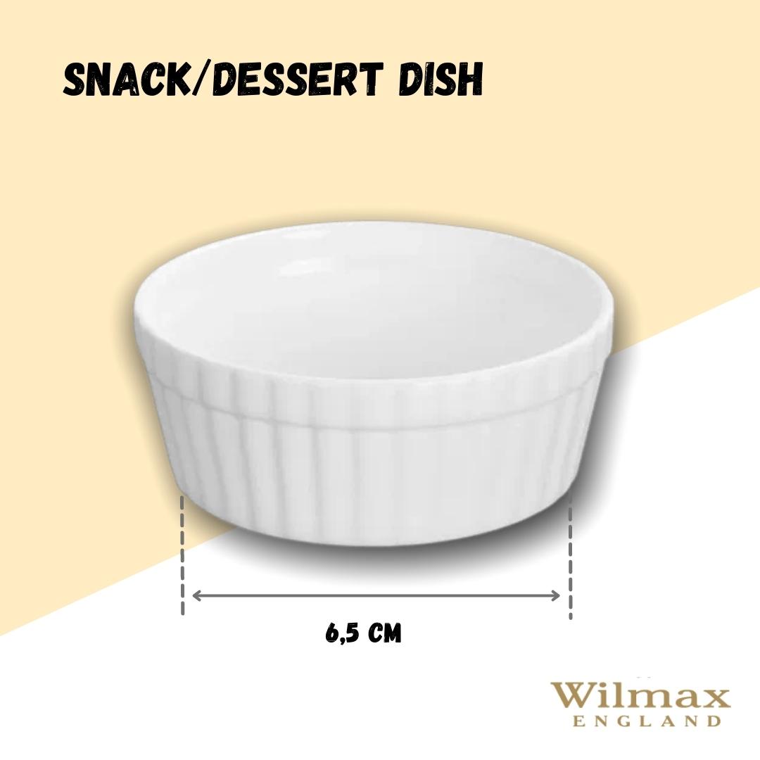 Wilmax Snack- & Dessertschaal 9 cm Porselein Wit WL-996054/A