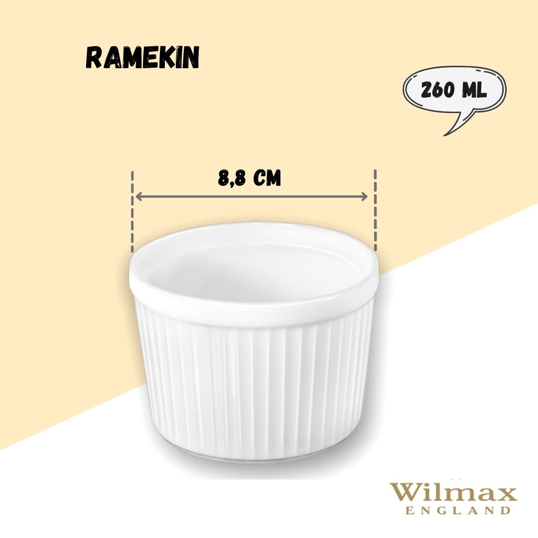 Wilmax Ramekin, 260 ml, Ofenfeste Porzellanform, WL-996121/A