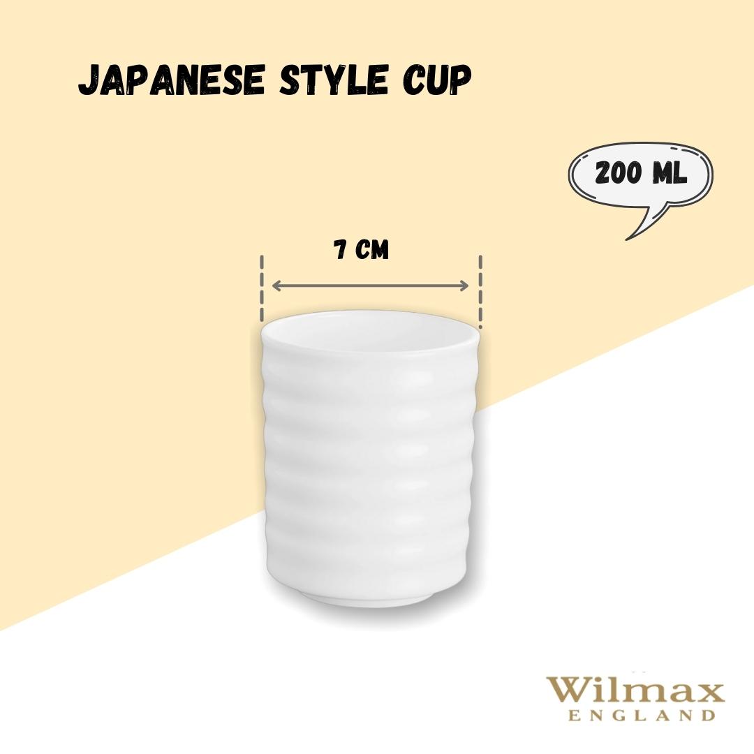 Wilmax England Kop Wit Porselein Japanse stijl 200ml