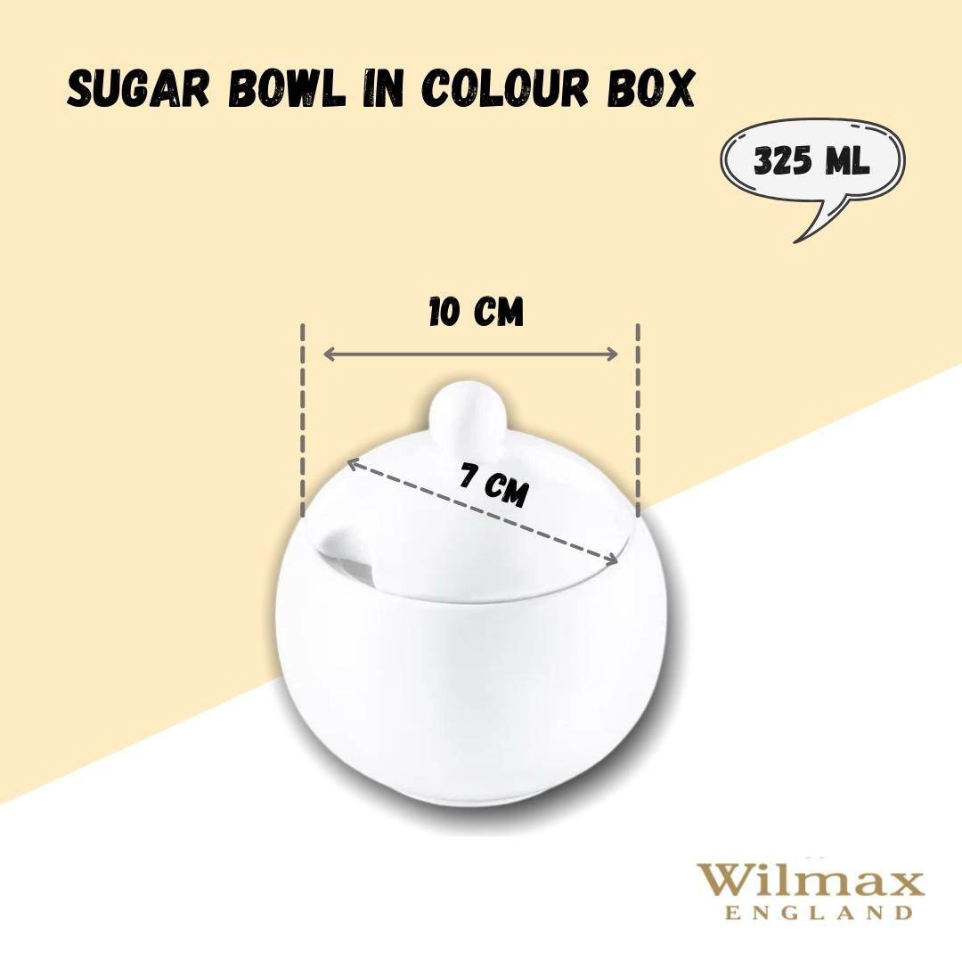 Wilmax Suikerpot Wit Porselein 300ml Olivia WL-995001/A
