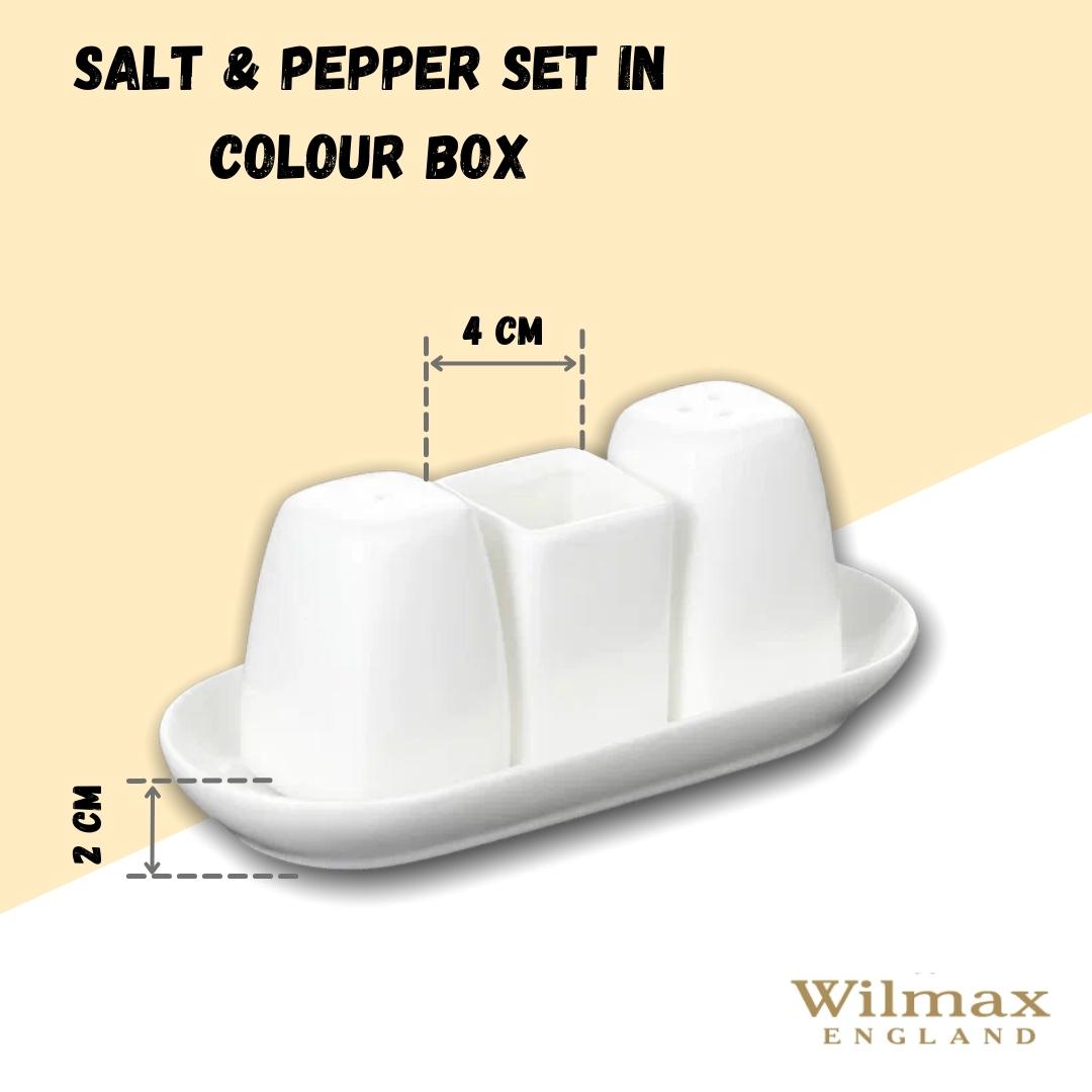 Wilmax Zout- & Peperstrooier Set met Tandenstokerhouder WL-996005/SP