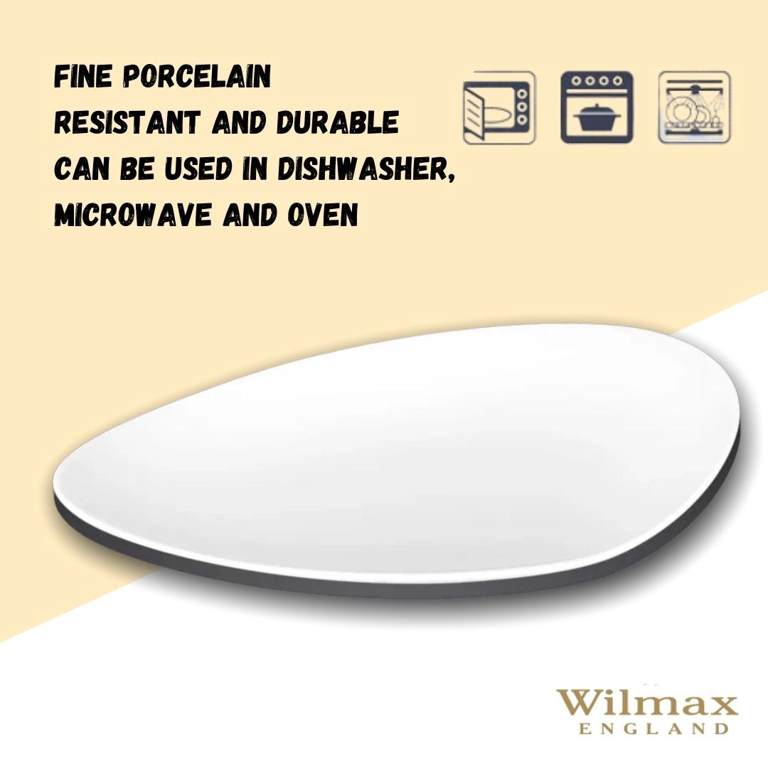 Wilmax Dreieckiger Teller, 36 cm, Porzellan, WL-992801/A