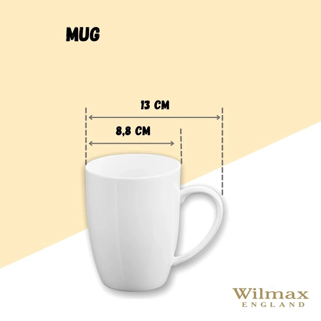 Wilmax Mug 460 ml White Porcelain Olivia WL-993018/A