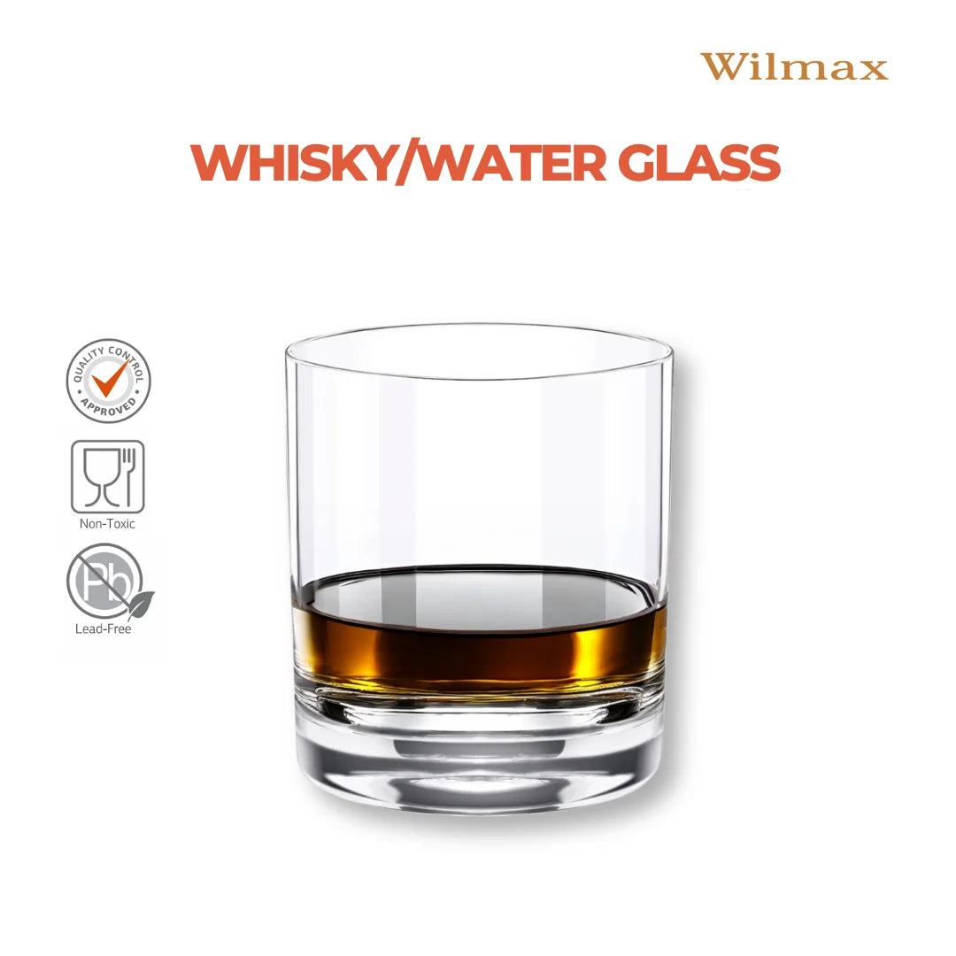 Wilmax Whiskyglas Kristalglas 300ml Set van 6
