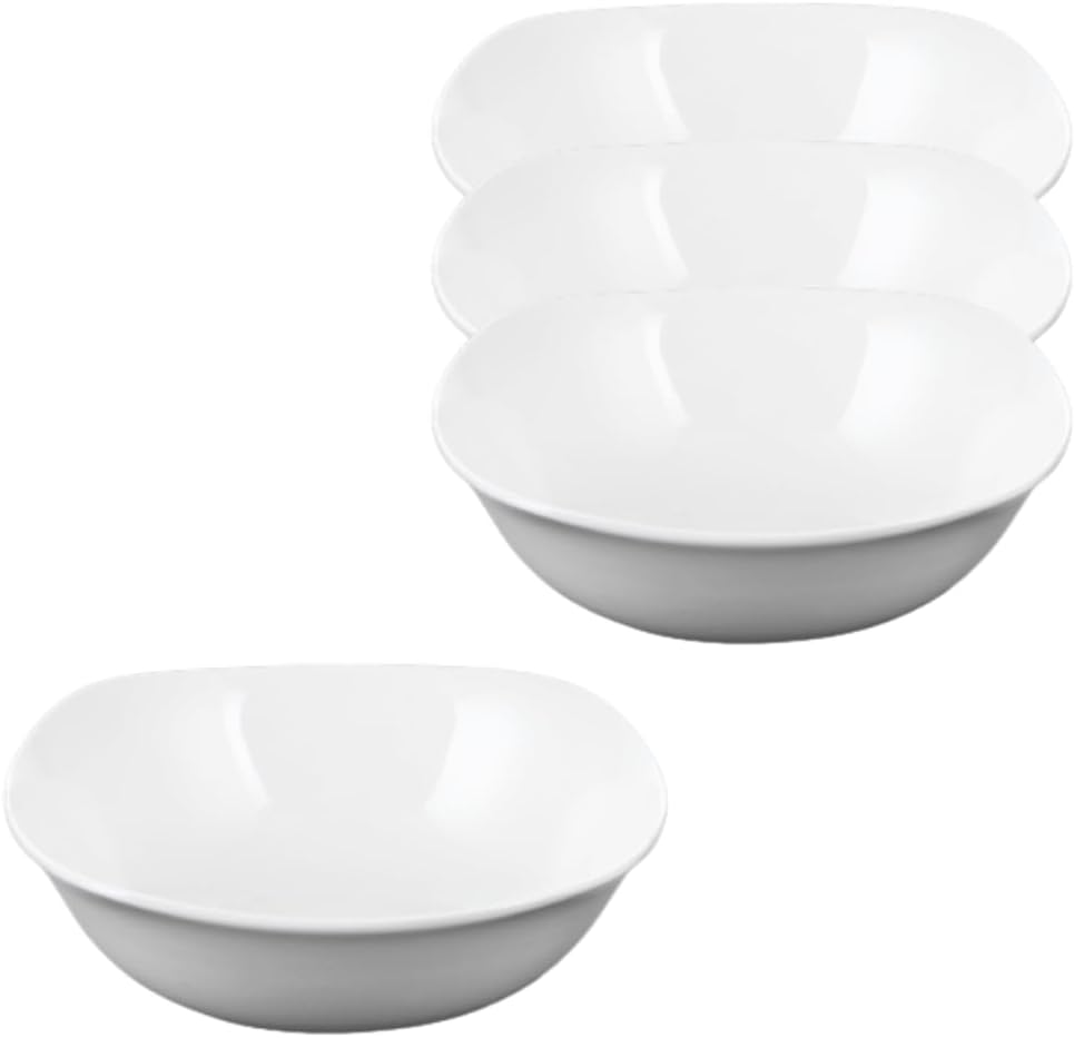 Wilmax Porzellan-Schale 650 ml, Ø 16.5 cm, 4er Set, Weiß WL-992001/A4