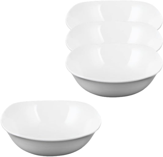 Wilmax Porzellan-Schale 650 ml, Ø 16.5 cm, 4er Set, Weiß WL-992001/A4