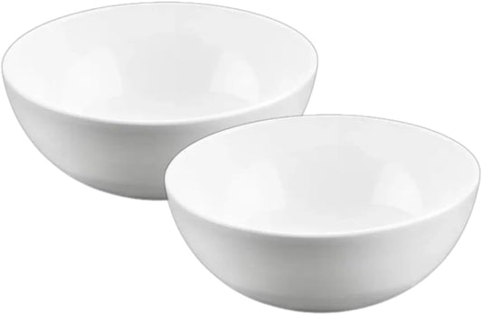 Wilmax Porseleinen schaal 600 ml 14 cm Wit 2-delige set