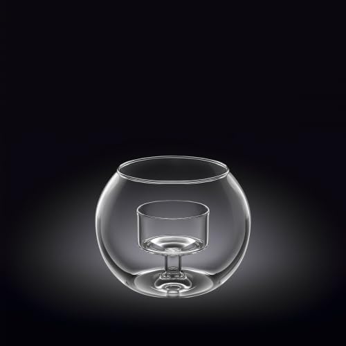 Wilmax Theelichthouder 10 x 8 cm Glas Transparant WL-888973/A