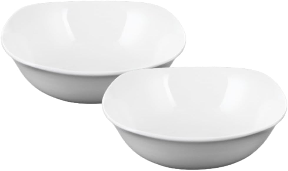 Wilmax Porzellan-Schale 650 ml, Ø 16.5 cm, 2er Set, Weiß WL-992001/A2