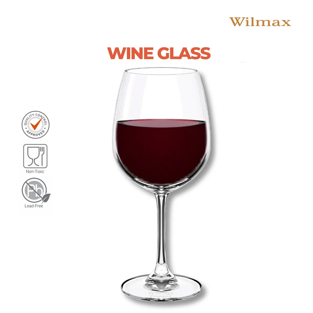 Wilmax England Kristal Wijnglas 600 ml Transparant 6-delig