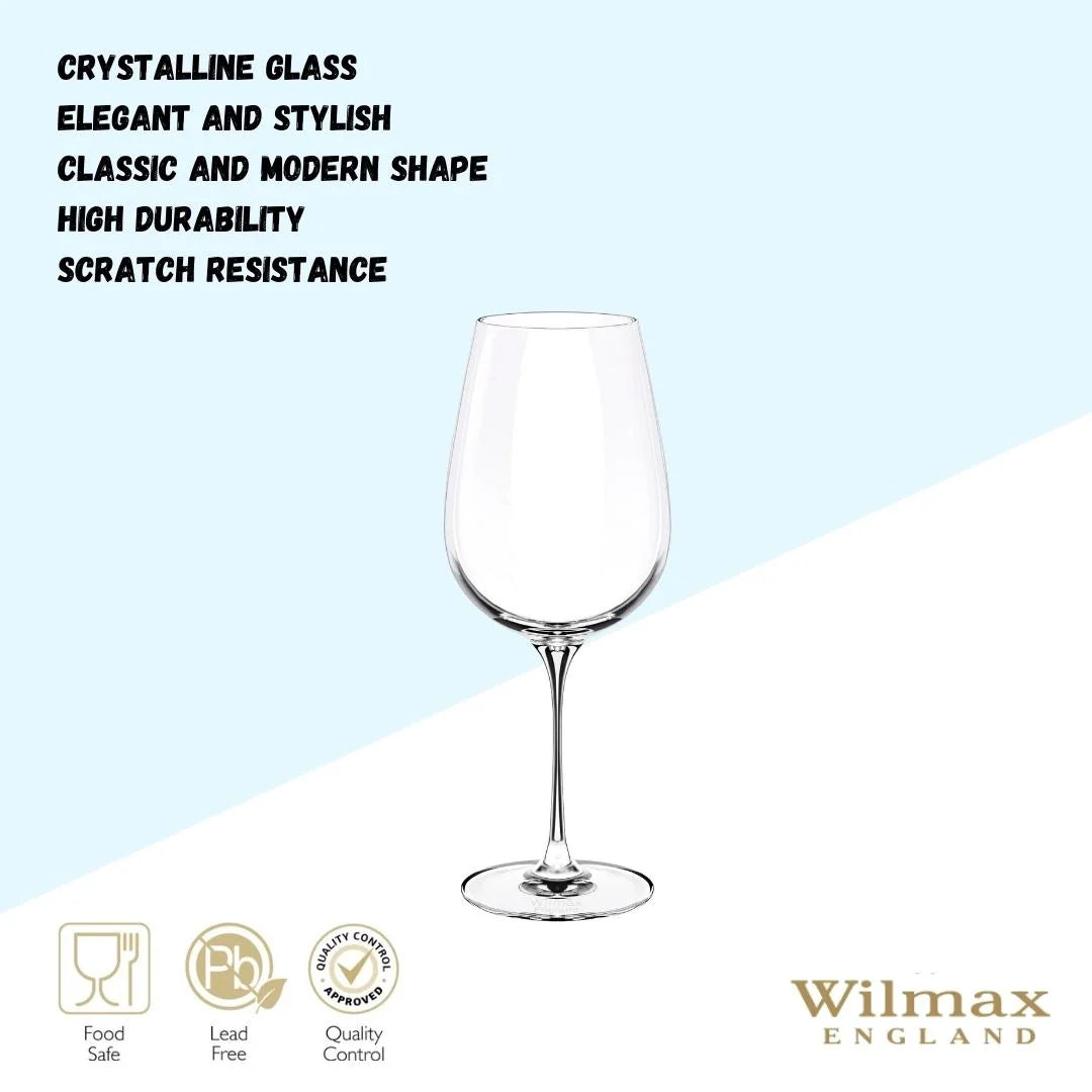 Wilmax Wijnglas 700 ml Kristalglas Transparant 2-delige set