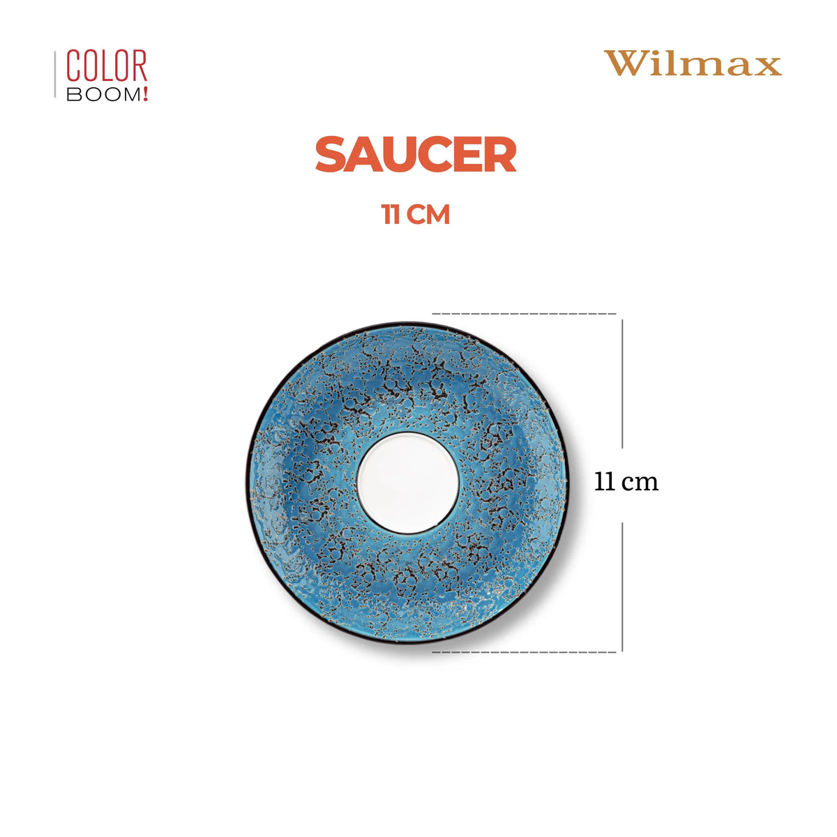 Wilmax Onderschotel 11 cm Blauw Porselein