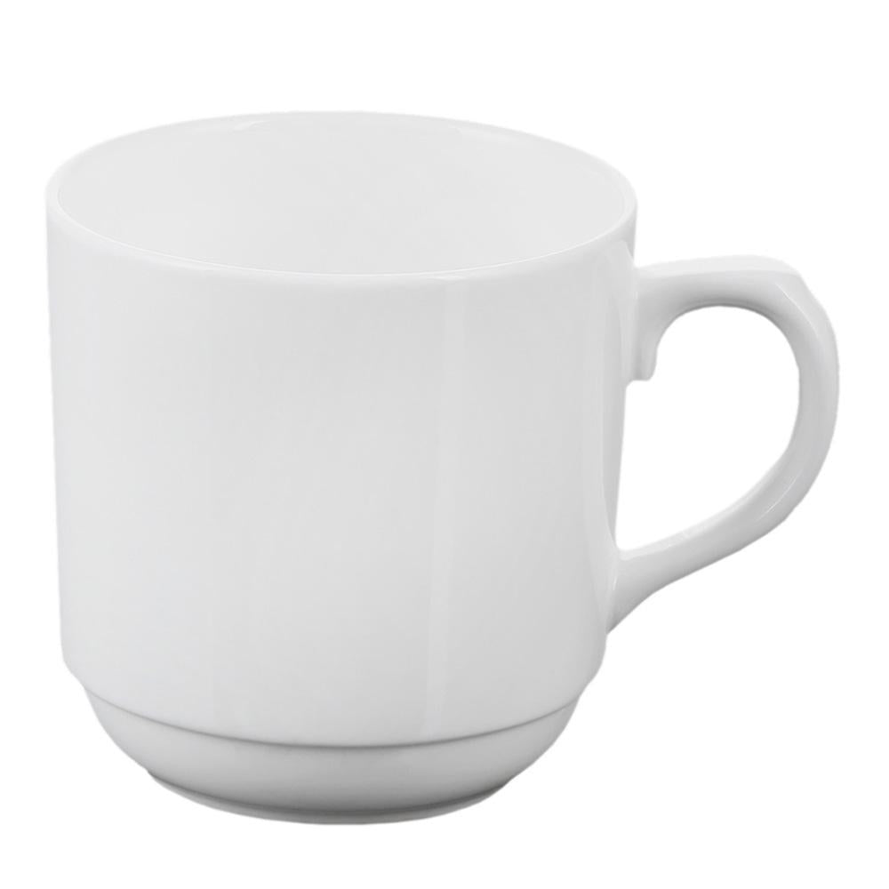 Wilmax Tasse 250 ml aus Porzellan, klassisches Design – WL-993017/A