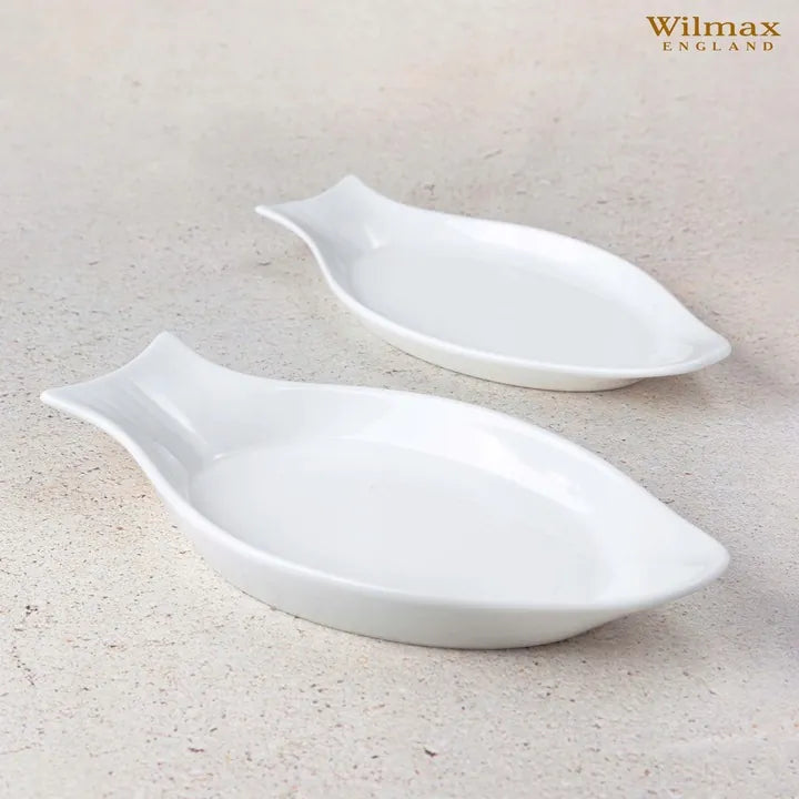 Wilmax England Visschaal 22 cm Porselein Wit