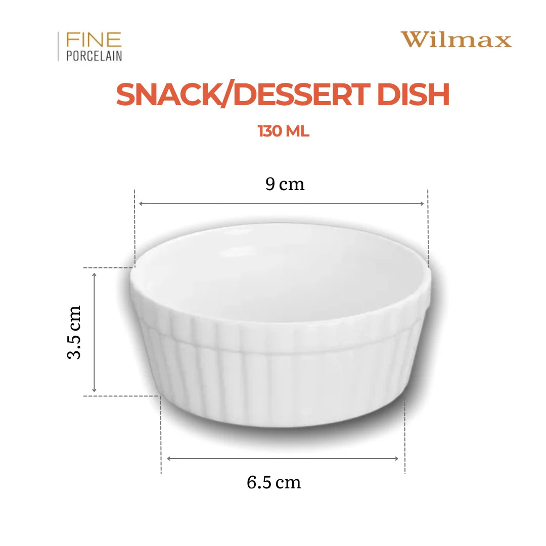 Wilmax Snack- & Dessertschaal 9 cm Porselein Wit