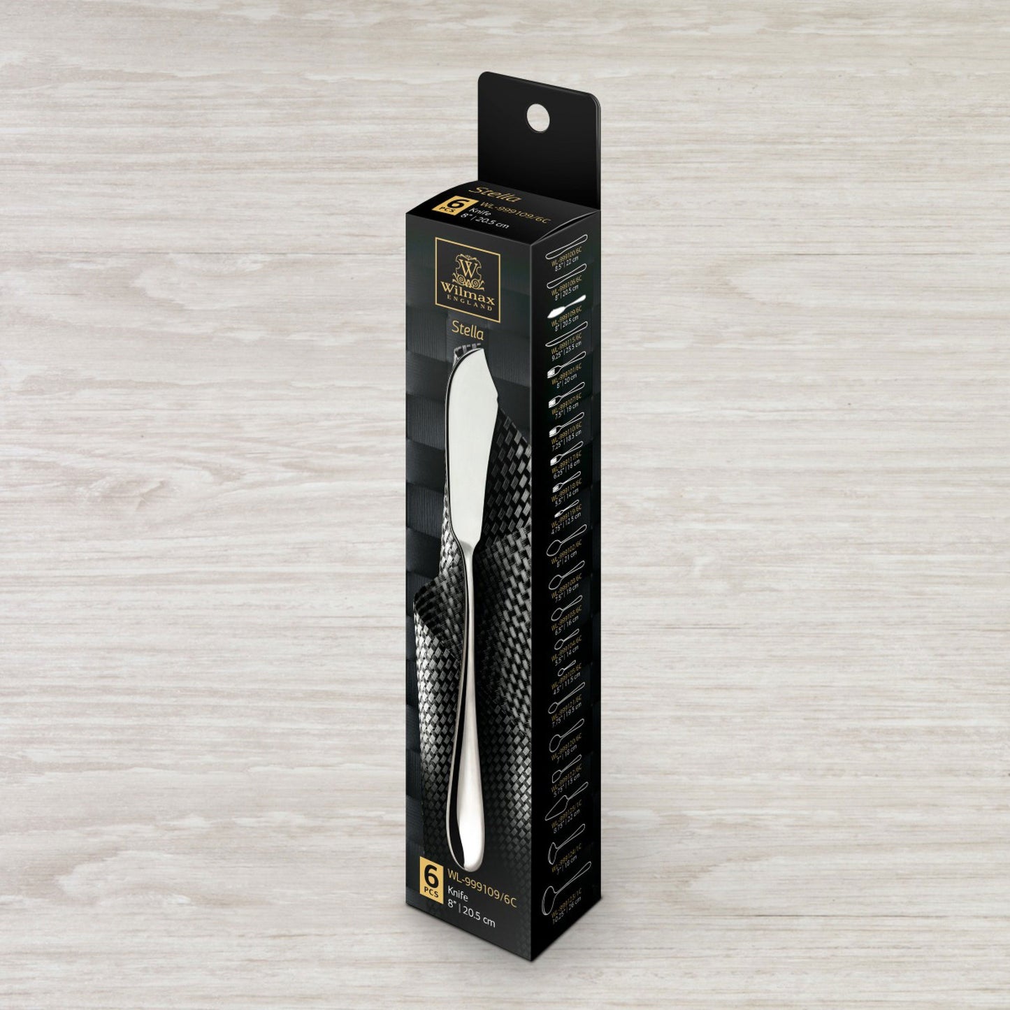 Wilmax England Visbestek 2-delig 20,5 cm RVS