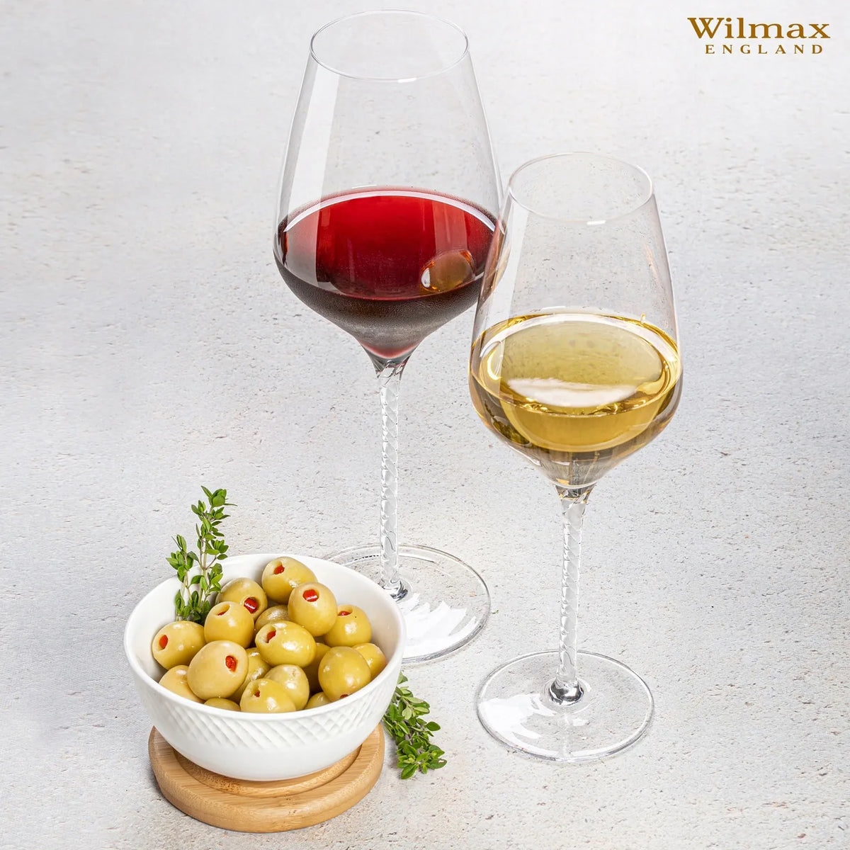 Wilmax Kristal Wijnglas 800ml Helder 2 stuks