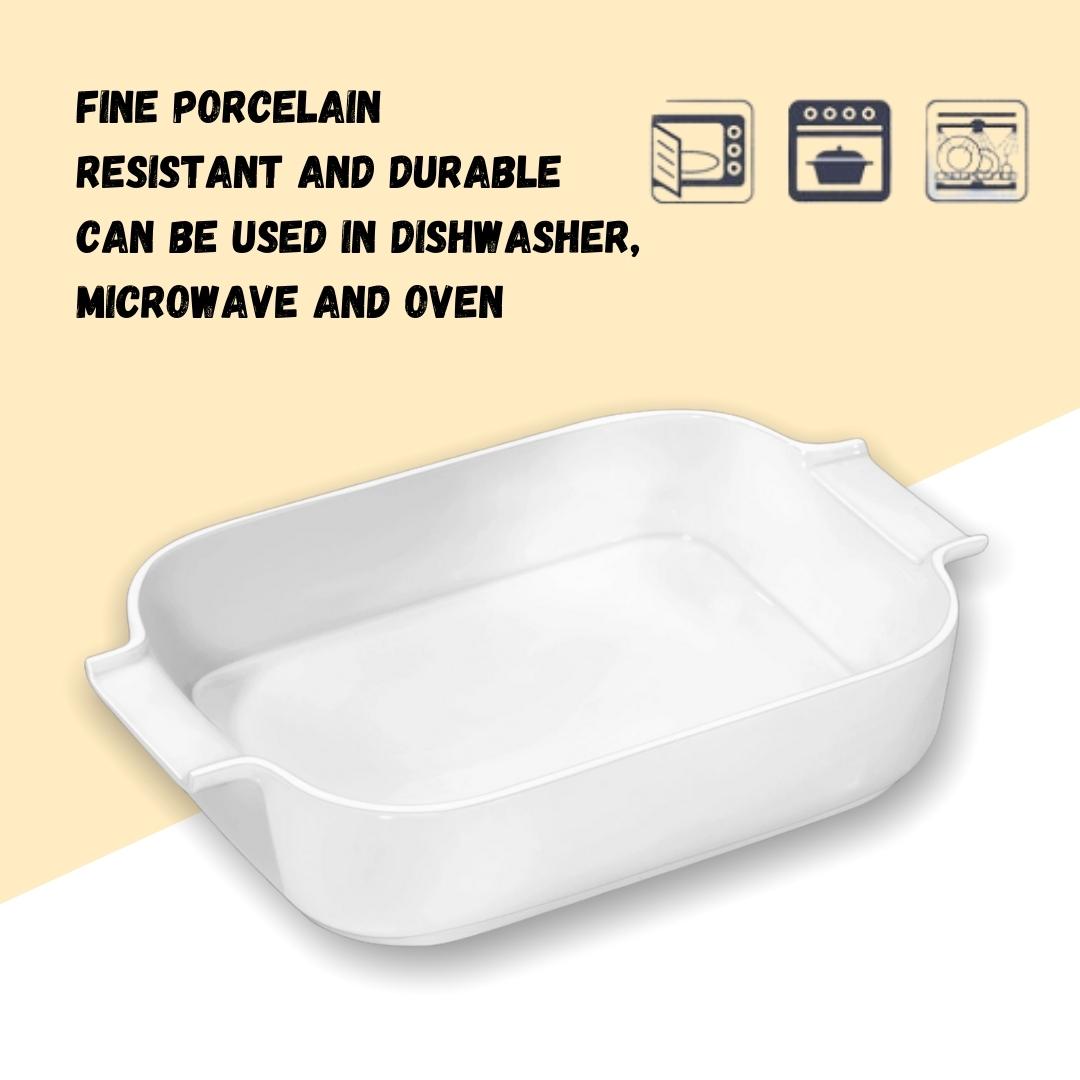 Wilmax Ovenschaal met Handgrepen 23 cm Porselein Ovenvast WL-997018/1C