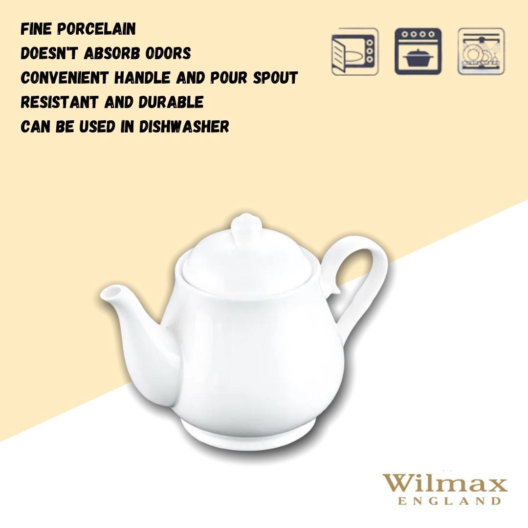 Wilmax Teapot 850 ml with filter White Porcelain WL-994020/1C