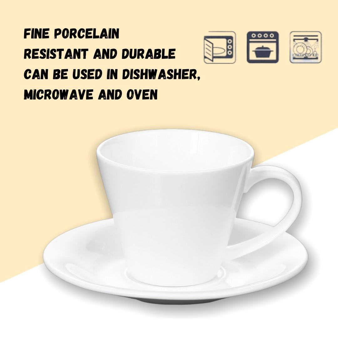 Wilmax Thee Kopjes & Schotels Set 2-delig 180 ml Porselein WL-993004/2C