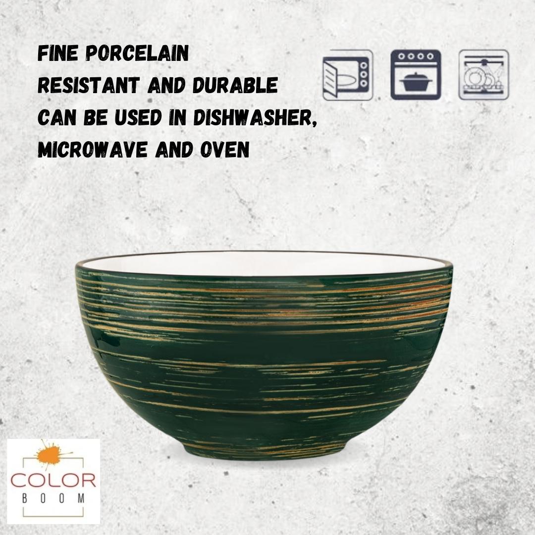 Wilmax Schüssel 1700 ml grün aus Porzellan – WL-669532/A