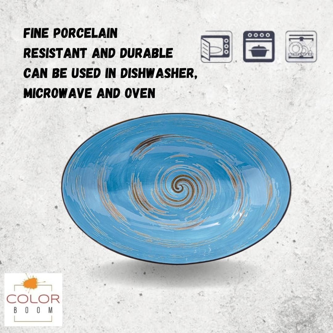 Wilmax Ovale Schale 25 x 16.5 x 6 cm Blau WL-669640/A