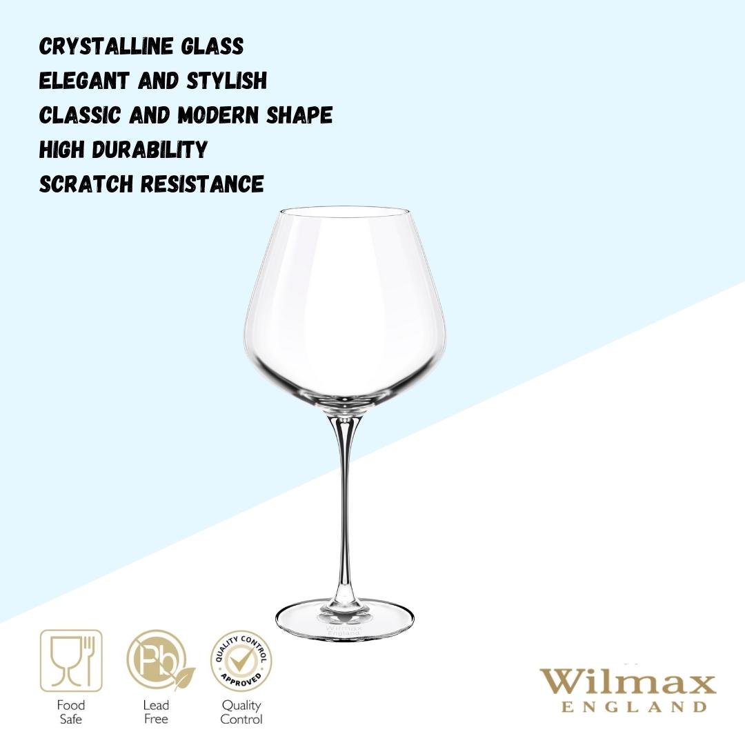 Wilmax Chardonnay Wine Glass 880 ml Crystal Glass Set of 2