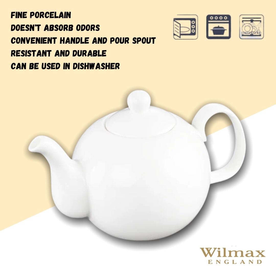 Wilmax England Theepot 1100ml Olivia Wit Porselein