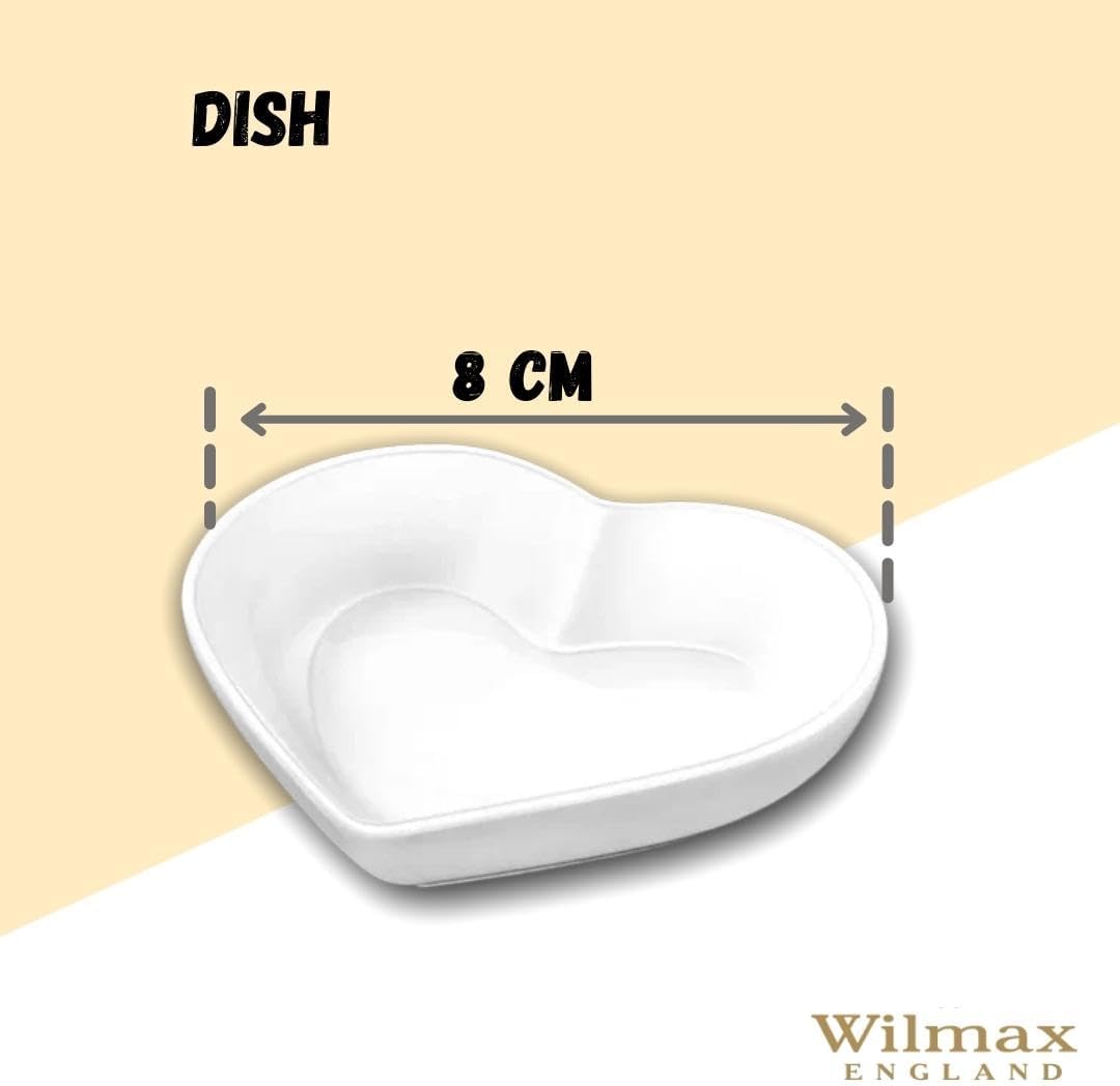 Wilmax England Porseleinen Schaal 8x7 cm Wit WL-992717/A
