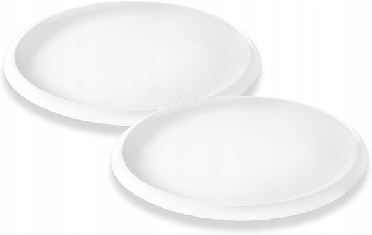 Wilmax Porzellan-Dessertteller Ø 24 cm, 2er Set, Weiß WL-991236/A2
