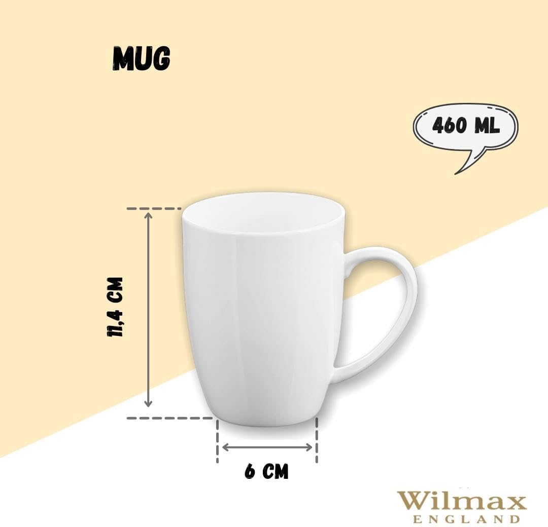 Wilmax Mugs 460 ml White Porcelain 2-piece set WL-993018/A2
