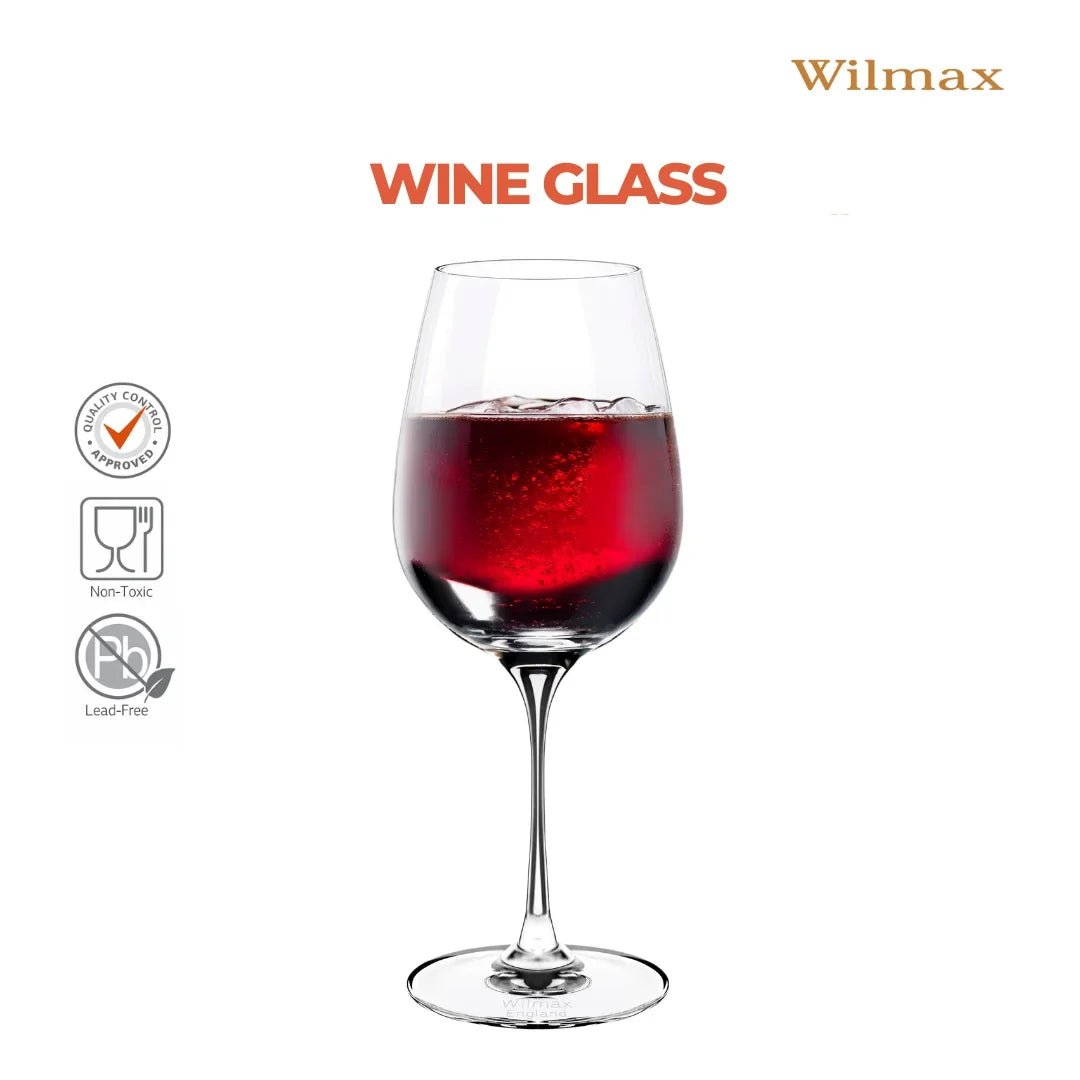 Wilmax Wijnglas 470 ml Kristalglas 2-delige set