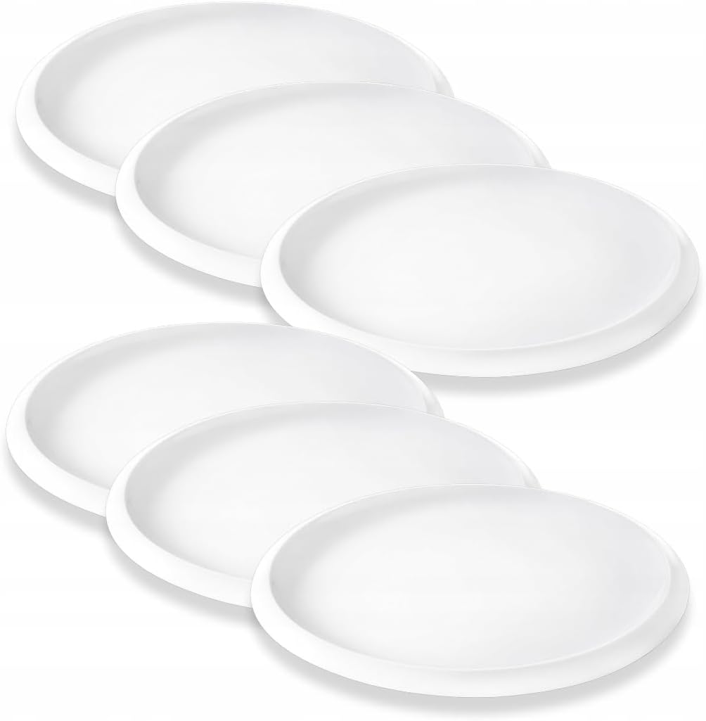 Wilmax Dessertbord 21.5 cm Wit Porselein 6-delige set