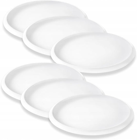 Wilmax Dessertbord 21.5 cm Wit Porselein 6-delige set