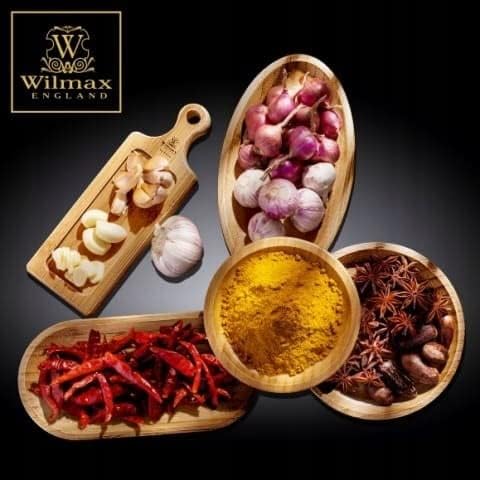 Wilmax Langes Servierbrett aus Bambus, 60 x 20 cm, WL-771144/A