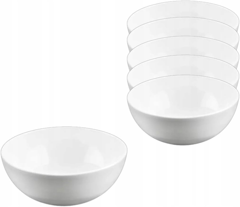 Wilmax Porzellanschalen Set 6er Set Weiß 600ml Ø14cm WL-992565/A6