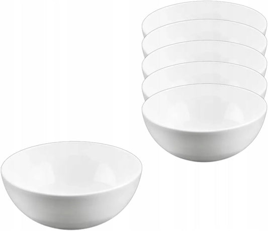 Wilmax Porselein Schaal 600ml 14cm Wit 6x WL-992565/A6