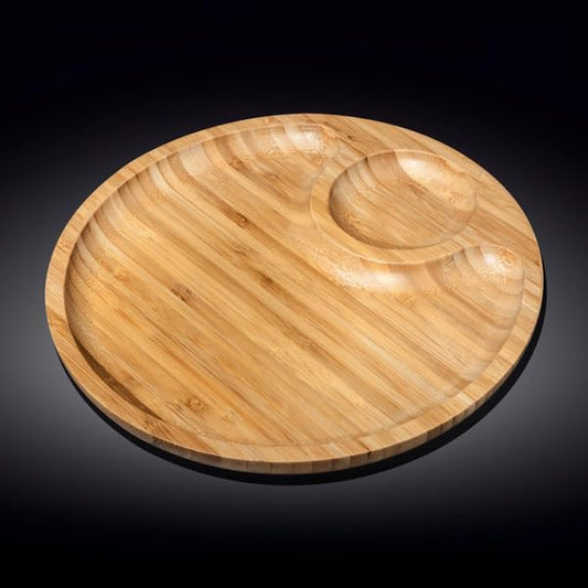 Wilmax Bamboe Serveerplank 2-vaks 30,5cm WL-771044/A