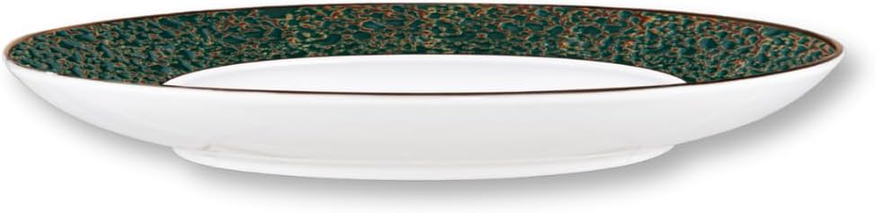 Wilmax Bord 20 cm Groen Porselein Set van 2 WL-667512/A2