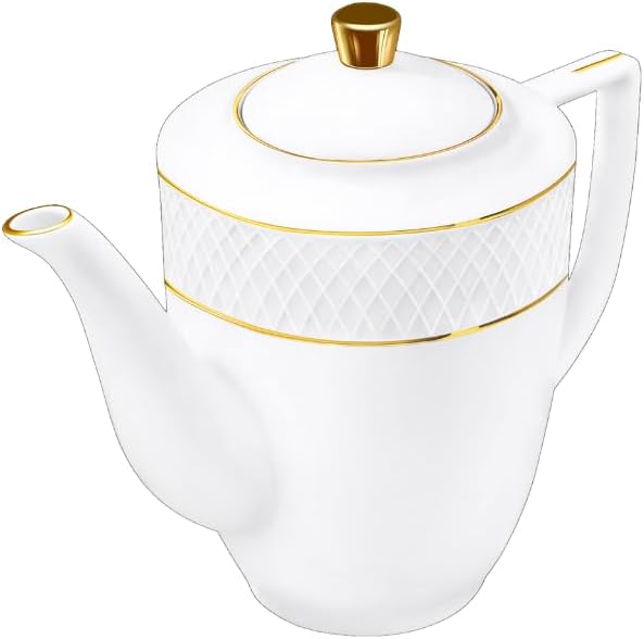 Wilmax Kaffeekanne mit Goldverzierung – 750 ml – Elegantes Design–WL-880102458/A