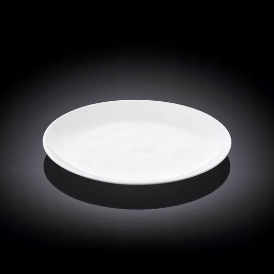 Wilmax Brotteller Weiß | Rollrand Design | Porzellan | Ø 15 cm | WL-991011/A