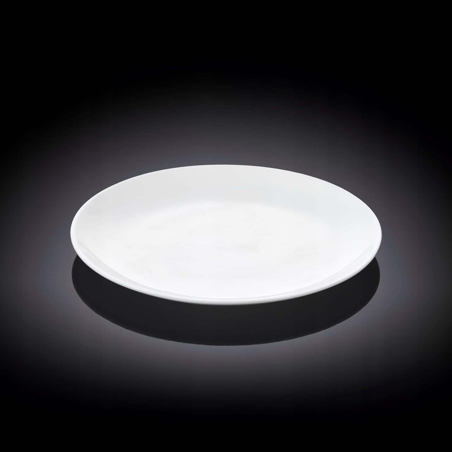 Wilmax Broodbord 15 cm Wit Porselein 2-delige set WL-991011/A2