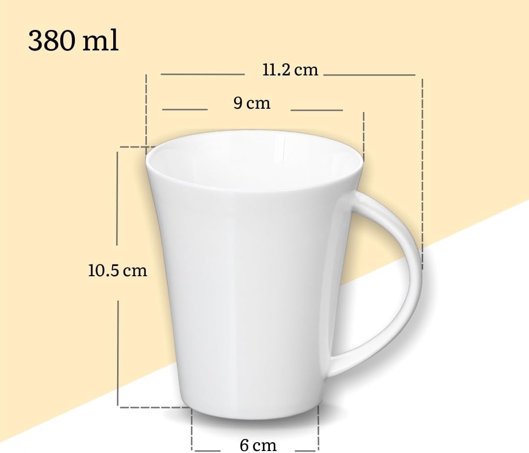 Wilmax Tasse, 380 ml, 4er Set, WL-993012/A4