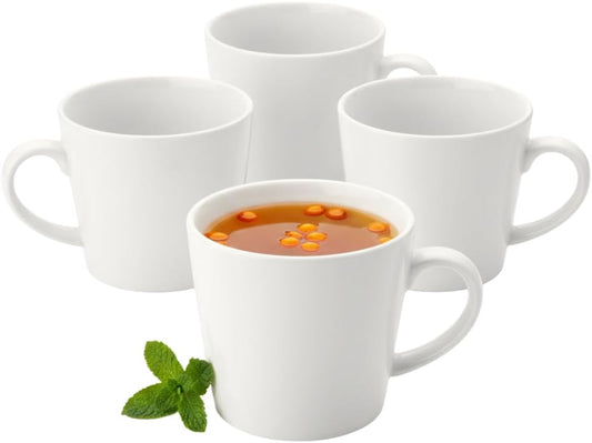 Wilmax Kop 280 ml Porselein Wit 4-delige set A4