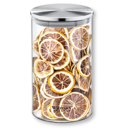 Wilmax Voorraadpot 1100 ml met RVS deksel