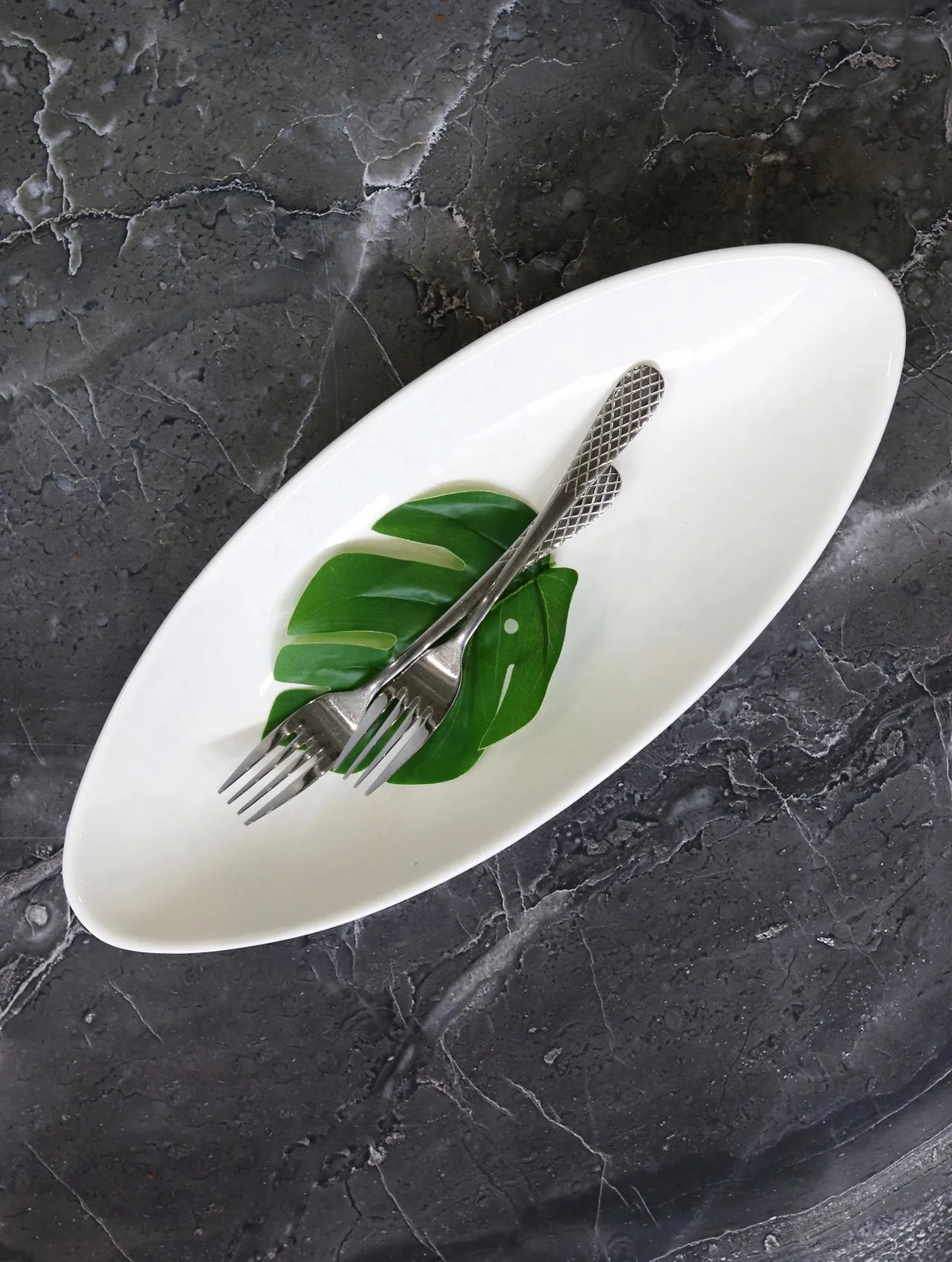 Wilmax Serveerplaat 40 cm van Porselein, Wit